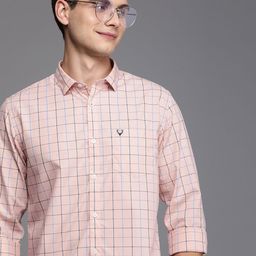 Allen Solly Men Pure Cotton Tartan Checks Casual Shirt-image-55