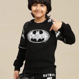Kidsville Boys Black Cotton Blend Printed Sweatshirt-image-77