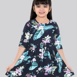 Naughty Ninos Floral Print Fit & Flare Dress-36