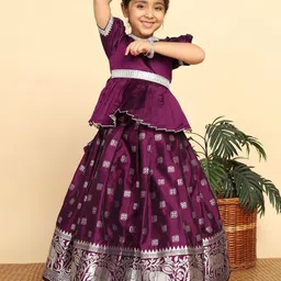 BAESD Girls Embroidered Ready to Wear Lehenga &-picture-13