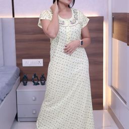 For You For Me Women Embroidered Maxi Nightdress-3