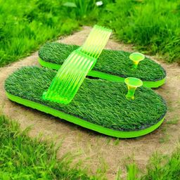 ADJ Men Green Flip Flops-picture-40