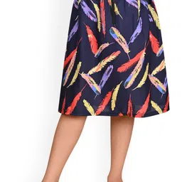 BAESD Girls Abstract Printed Knee-Length Skirts-44