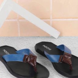Mochi Men's Blue Thong Sandals-image-4