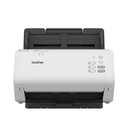 Brother High-Speed Network Desktop Scanner 40 PPM 2-Sided (Duplex) Scan White & Black, ADS-4300N-48
