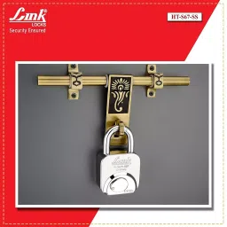 Link 67 mm Stainless Steel Painted Finish with 3 Keys Padlock image 5