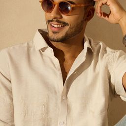 DENNISON Men Smart Opaque Casual Shirt-image-12