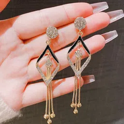 Celestria Contemporary Drop Earrings-32