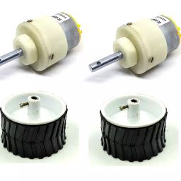Invento 6V - 12V 5 Kg-cm 30 rpm DC Metal Geared Motor 70mm x 40mm-image-79