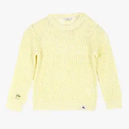 Cherry Crumble By Nitt Hyman Kids Yellow Special Weaves Sweater-image-99