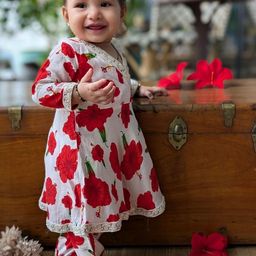 Tura Turi Girls Red Art Silk Kurta Sets-picture-46