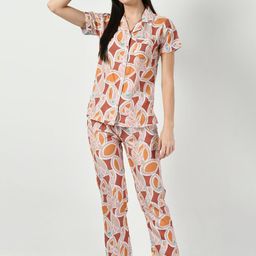 girlsify Women Abstract Printed Night suit-image-41