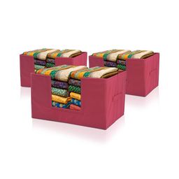 Aura Maroon 3 Pieces Drawer Cloth Organisers-25