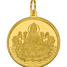 Sri Jagdamba Pearls 22k (916) 1gm Gold Coin cum Pendant-image-7