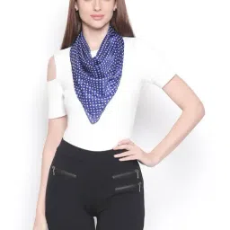 Style Quotient Blue Polka Dot Scarves-picture-20