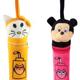 SS Impex Milk bottle cover First Trend High Quality Daily use attractive Bottle Cover Pack of 2 - Yellow Pink-12