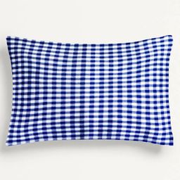 The Baby Atelier 100% Organic Baby Pillow Cover Set with Fillers Checks - Navy Blue-image-44