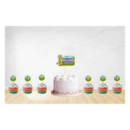 Untumble Cricket Theme Cake and Cup Cake Toppers Set for Birthday Decorations Pack of 33-17