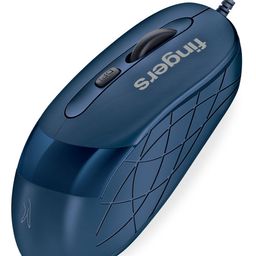 FINGERS SuperHit Wired Mouse with Advanced Optical Technology Royale Blue-16