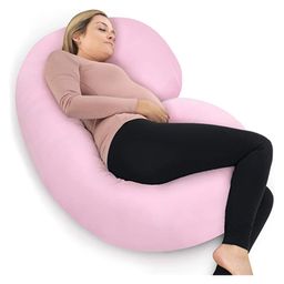 Kwality Dreams Maternity Pillow C Shape Dark Pink-image-99