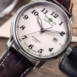 ZEPPELIN Men Round Dial Water Resistance Analogue Automatic Motion Powered Watch 76565-picture-23