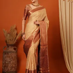 KALINI Woven Design Zari Tissue Mysore Silk Saree-51