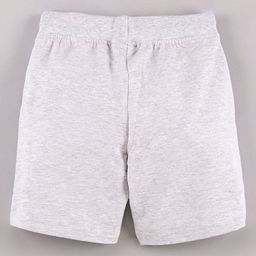 Lazy Bones Knee Length Shorts Text Print - Light Grey image 2