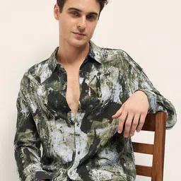 THE BEAR HOUSE Men Opaque Printed Casual Shirt-image-45