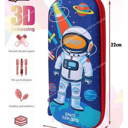 Toyshine EVA Space Explorer Hardtop Pencil Case with Multiple Compartments - MultiColor image 3