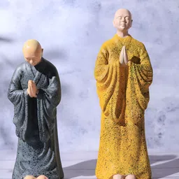 The Advitya 2 Pieces Yellow And grey Fengshui Curio Showpiece-picture-31
