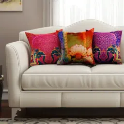 SEJ by Nisha Gupta Multicolor Cushion Covers - Set of 3-image-90