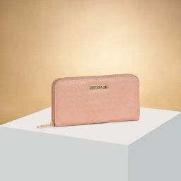 Forever Glam by Pantaloons Pink Textured Wallet For Women-28