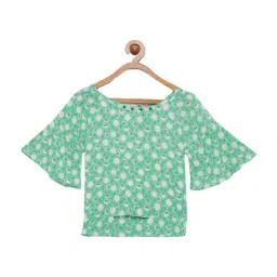 Tiny Girl Kids Green Printed Top-image-64