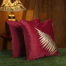 HOSTA HOMES Red Velvet Cushion Cover - Set of 2-image-68
