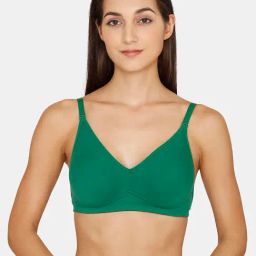 Zivame Green Wireless Non Padded Full Coverage Bra-picture-31