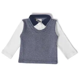 MiArcus Kids Blue Printed Full Sleeves Shirt-image-26
