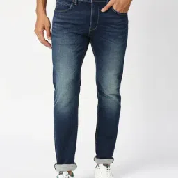 Pepe Jeans Dark Blue Tapered Fit Low Rise Jeans-picture-15