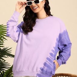 Mast & Harbour Tie & Dye Pure Cotton Sweatshirt-image-88