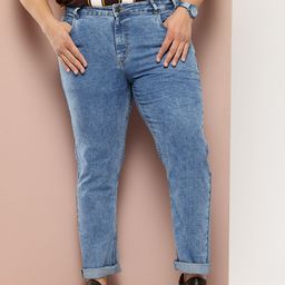 Sztori Men Plus Size Slim Fit Light Fade Stretchable Jeans-picture-11