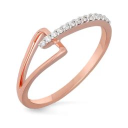Malabar Gold and Diamonds 18k Rose Gold Diamond Ring-picture-5