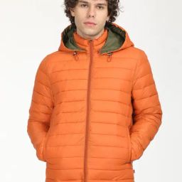 Levi's Orange Regular Fit Quilted Hooded Jacket-picture-44