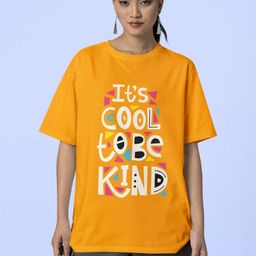 Reifica Women Typography Printed Drop-Shoulder Sleeves Applique T-shirt-image-37