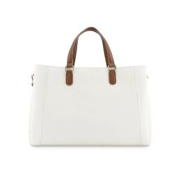 Fastrack White & Tan Solid Large Shoulder Handbag image 5