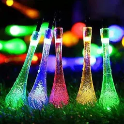X4Decor 20 Led Water Drop Shape String Light Plug In Multicolor LD07 image 2