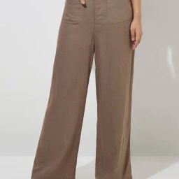 LOV by Westside Brown High-Rise Trousers-image-49
