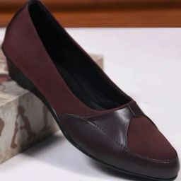 TRYME Women's Maroon Ballerinas-image-5