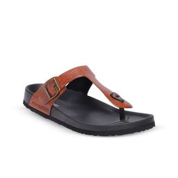 Miraatti Men Leather Buckle Comfort Sandals-image-63