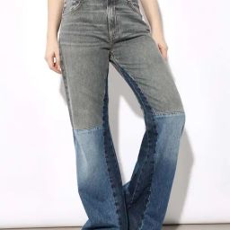 Only Blue High Rise Reworked Flared Jeans-image-7