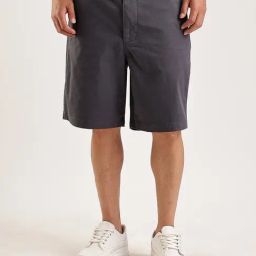 Calvin Klein Ebony Oversized Fit Mid Rise Shorts-22