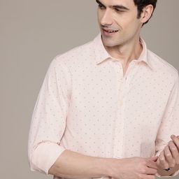 Nautica Classic Fit Geometric Printed Casual Shirt-image-93